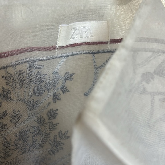 ♥️…Zara EMBROIDERED FABRIC BAG - Picture 4 of 4